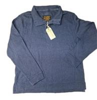 Fat Face Button Neck Pullover Jumper XL Navy Blue Bnwt New 100% Cotton Quality - XL Regular