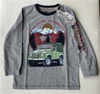 Fatface Boys Grey Marl Land Rover Graphic T-shirt Age 5-6 Years *BNWT