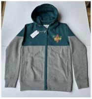 Fat Face Boys Grey Marl Colourblock Zip Through Hoodie In Various Sizes *BNWT*