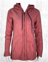 Ex Fat Face Womens Newbury Textured Zip Through Hoodie in Pink (A Bit Defect) - 8 Regular