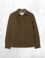 Ex Fat Face Mens Long Sleeve Rutland Layring Overshirt in Brown - S Regular