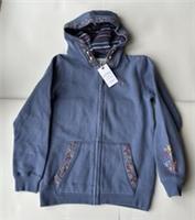 FatFace Girls Blue Embroidered Full Zip Hoodie Age 9-10 Years *BNWT*