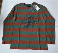Fatface Boys Stripe Dinosaur T-shirt Age 6-7 Years *BNWT*