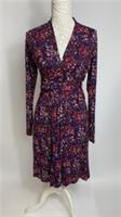 Fat Face Abstract Purple Printed Dress UK 12 - 12 Regular