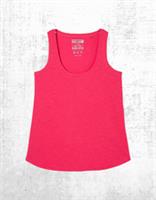 Womens Fat Face Vest Scoop Neck Sleeveless Kirsty Organic Cotton Pink - 12 Regular