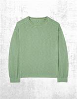 Womens Fat Face Sweatshirt Cotton Long Sleeve Crew Neck Green (A Bit Defect) - 16 Regular