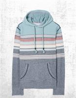 Fat Face Mens Hoodie Long Sleeve Trescowe Chest Stripe Sweat Blue (Defect) - L Regular