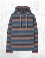 Mens Fat Face Stripe Hoodie in Black Multi Long Sleeve Trescowe Multi - M Regular