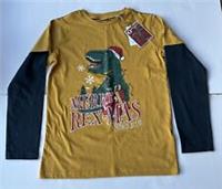 Fatface Boys Yellow RexMas Graphic T-Shirt Age 9-10 Years *BNWT*