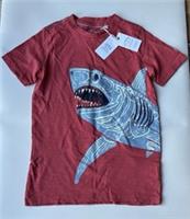 Fatface Boys Glow In The Dark Red Shark Graphic T-shirt Age 9-10 Years *BNWT