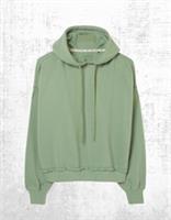 Womens Fat Face Jersey Hoodie Hooded Long Sleeve 100% Cotton Green (Defect) - S Regular