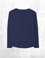 Womens Fat Face Organic Cotton T-shirt Long Sleeve Casual Bree Navy (Defect) - 12 Regular