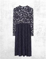 Womens Fat Face Dress Jersey Soft Long Sleeve Noa Mark Make Black - 12 Regular