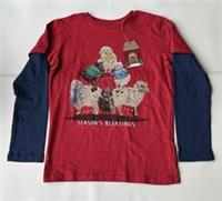 Fatface Boys Shelter Sheep Christmas Graphic T-Shirt Age 9-10 Years *BNWT*