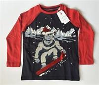 Fatface Boys Yeti 2 Way Sequin Graphic T-Shirt Age 12-13 Years *BNWT*