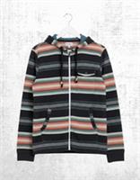 Mens Fat Face Stripe Hoodie in Multi Long Sleeve Trescowe Black Multi (Defect) - M Regular