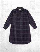 Womens Fat Face Shirt Dress Collared Chester Check Cotton Plum Multi Checks - 18 Regular