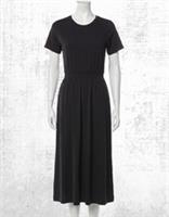 Womens Fat Face Jersey Dress Navi Long Sleeve Midi Black - 12 Regular