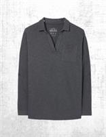 Womens Fat Face Jersey Shirt Collared Long Sleeve Paige Cotton Grey - 16 Regular