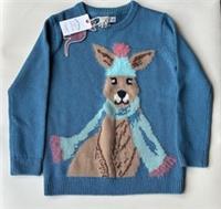 Fatface Girls Green Kara Kangaroo Knit Jumper Age 8-9 Years *BNWT*