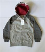 Fatface Boys Grey Wolf Tooth Zip Through Hoodie Age 9-10 Years *BNWT*