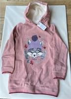 FatFace Girls Pink Fox Longline Hoodie Age 10-11 Years *BNWT*