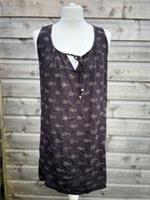 Fat Face Batik Fish Print Tunic Dress Size UK 10 Leightweight Pockets - 10 Regular