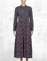 Womens Fat Face Jersey Dress Cotton Long Sleeve Fia Batik Dark Navy (Defect) - 14 Regular