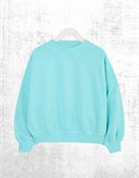Womens Fat Face Jersey Sweatshirt Crew Neck Blue Long Sleeve Cotton (Defect) - L Regular