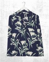 Womens Fat Face Pyjama Night Shirt Spring Blooms Jersey Blue - 8 Regular