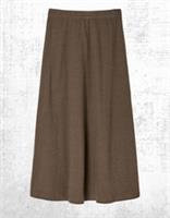 Womens Fat Face Jersey Skirt Midi Kitty Chocolate Brown Elastic Waist Soft Cotto
