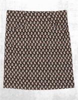 Womens Fat Face Mini Skirt Jennie Ikat Black Foilage Floral Cotton - 16 Regular