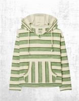 Womens Fat Face Hoodie Long Sleeve Poppy Overhead Cotton Green (A Bit Defect) - M Regular