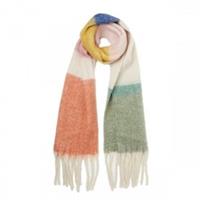 Fatface Ladies Auraelia Stripe Fluffy Scarf Pastel New With Tags BNWT