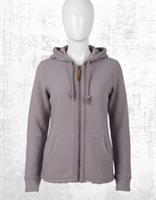 Womens Fat Face Hoodie Newbury Textured Zip Through Lilac (A Bit Defect) - 12 Regular