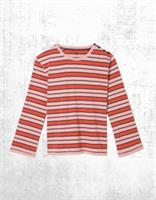 Womens Fat Face Stripe Top Cotton Breton Button Detail Crew Neck Jersey (Defect) - 10 Regular
