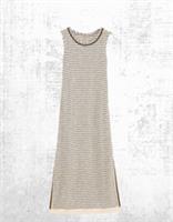 Womens Fat Face Stone Beachwear Stripe Midi Dress Knitted Cotton (A Bit Defect) - 10 Regular