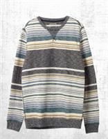 Mens Fat Face Crew Neck Sweater Long Sleeve OATMEAL Stripe (A Bit Defect) - L Regular