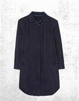 Womens Fat Face Long Sleeve Chester Cord Shirt Dress in Dark Navy - 10 Regular