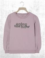 Womens Fat Face Sweatshirt Long Sleeve Enjoy The Now Lilac (A Bit Defect) - 6 Regular