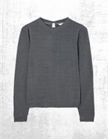 Womens Fat Face Long Sleeve Sparkle Crew Sweater in Grey Charcoal - 16 Regular