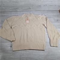 Fatface Women's Lara Pointelle Size 14 Knitted Jumper Sweater Natural Beige - 14 Regular