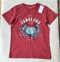 Fatface Boys Red Crabulous Graphic T-shirt Age 9-10 Years *BNWT