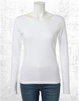 Womens Fat Face Organic Bree Cotton T-shirt Long Sleeve Casual White (Defect) - 10 Regular