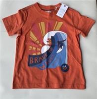 Fatface Boys Orange Brave The Waves Graphic T-shirt Age 5-6 Years *BNWT