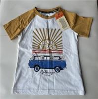 Fatface Boys Off White VW Sun Graphic Jersey T-shirt Age 5-6 Years *BNWT