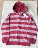 FatFace Girls Pink Stripe Zip Through Hoodie Age 10-11 Years *BNWT*