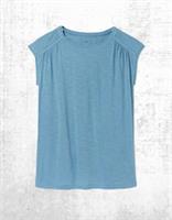 Womens Fat Face Short Sleeve Iona Crew T-Shirt in Cornflower Blue Defect - 8 Regular