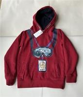 Fatface Boys Red Ski Goggles Popover Hoodie Age 8-9 Years *BNWT*