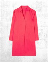 Womens Fat Face Long Sleeve Mina Linen Blend Tunic Dress in Red - 22 Regular
